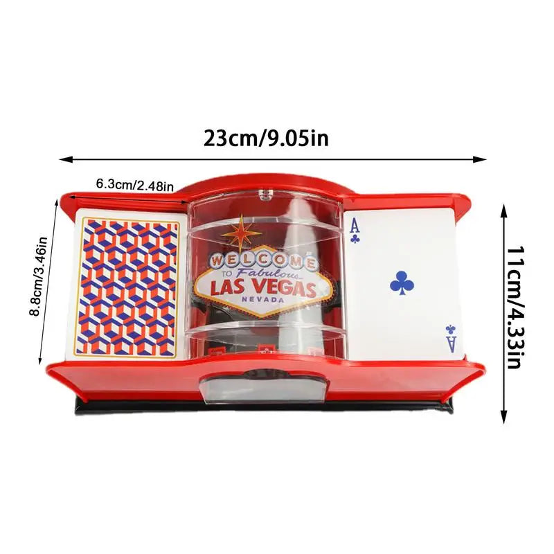 Card Shuffler 2 Deck Automatic Shuffle Machine Poker Cards Hand Manual Card Shuffler Playing Card Shuffler Mixer for Home Party