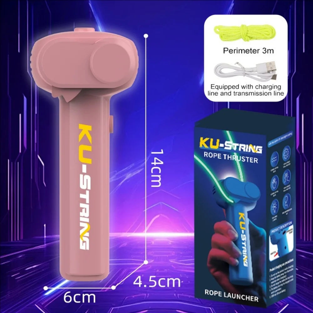 Glow-in-the-dark fun electric rope thruster children's outdoor new exotic decompression toys Creative toys for cats and pets