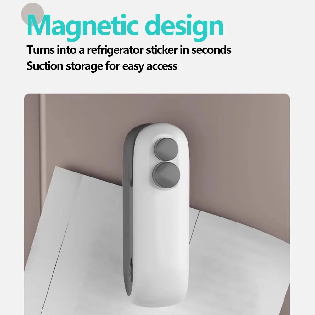 2 In 1 Sealer Cutter Multifunctional Portable Resealer Machine Handheld Bag Sealing Machine for Food Storage Snacks Freshness