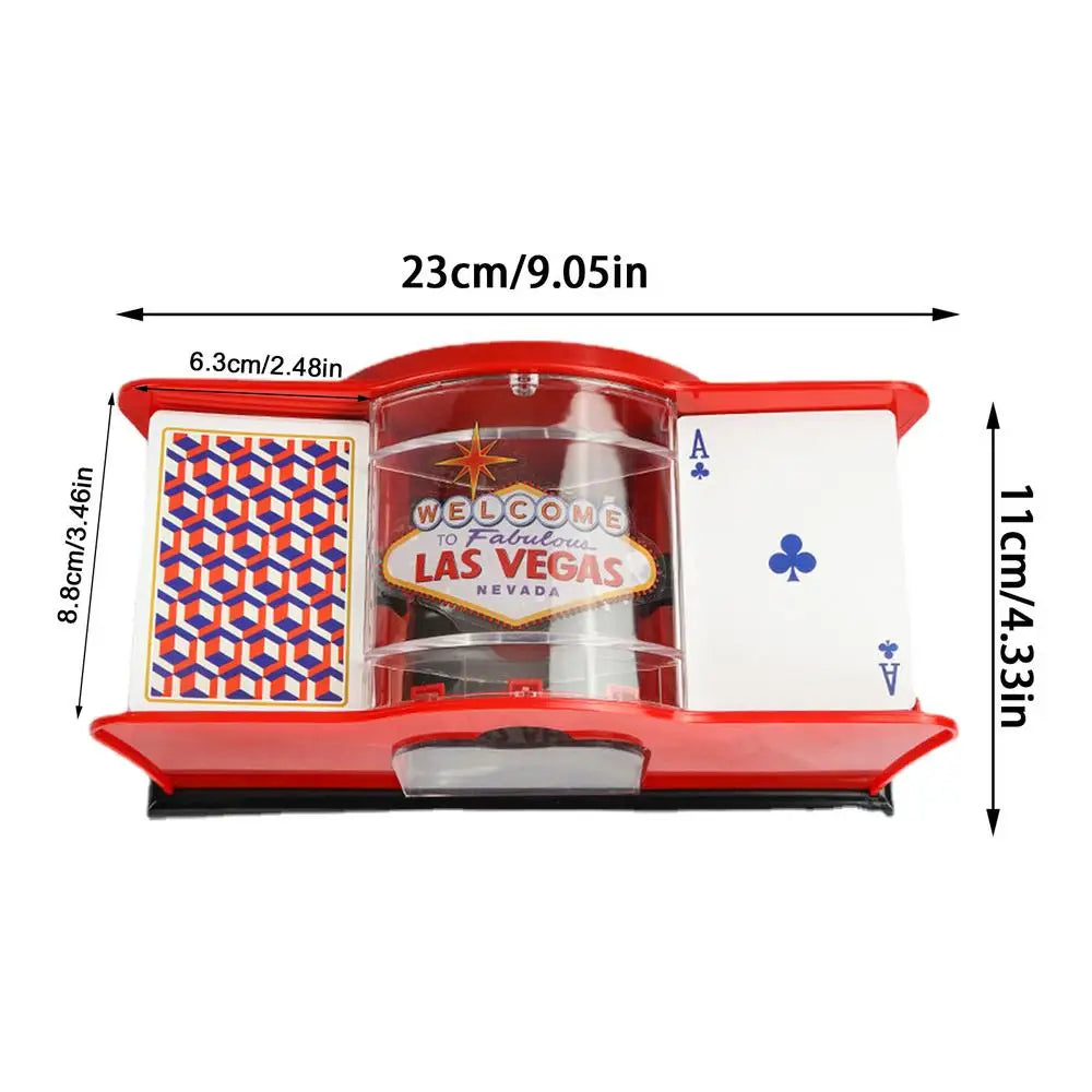 Card Shuffler 2 Deck Automatic Shuffle Machine Poker Cards Hand Manual Card Shuffler Playing Card Shuffler Mixer for Home Party