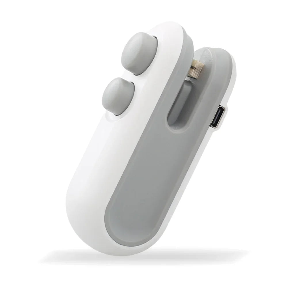 2 In 1 Sealer Cutter Multifunctional Portable Resealer Machine Handheld Bag Sealing Machine for Food Storage Snacks Freshness